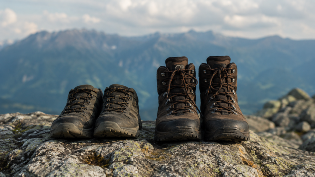 lage of hoge wandelschoenen